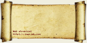 Isak Perunac vizit kartica